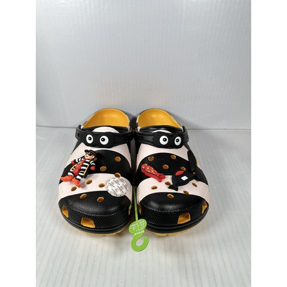 BRAND NEW McDonald's Hamburglar × Crocs Classic Clog Mens Size 10 209858-90H - Picture 2 of 7